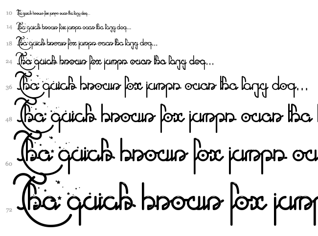 Atlas Eternal 78 font waterfall